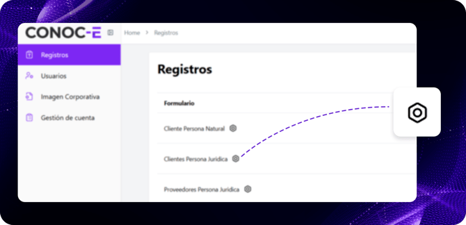 configuracion registros