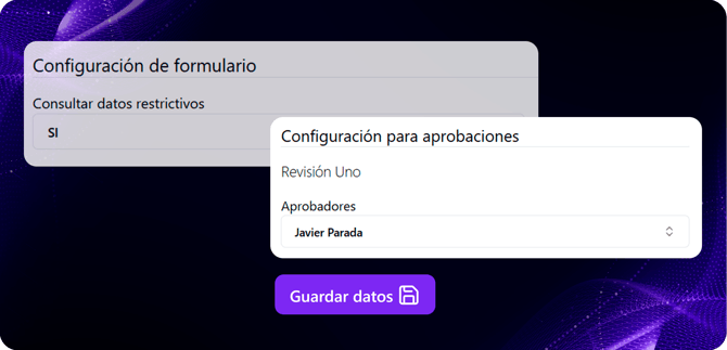 configuracion tus datos - aprobador